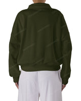 High Neck Multipanel Sweatshirt