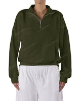 High Neck Multipanel Sweatshirt