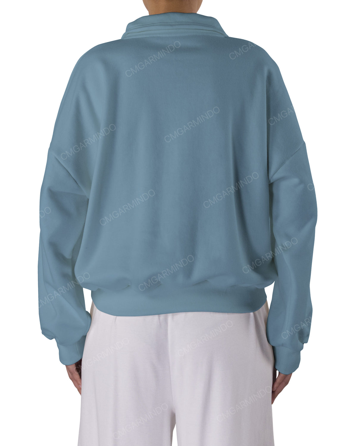 High Neck Multipanel Sweatshirt