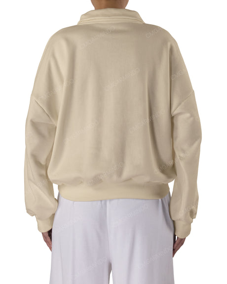 High Neck Multipanel Sweatshirt