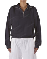 High Neck Multipanel Sweatshirt
