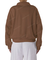 High Neck Multipanel Sweatshirt