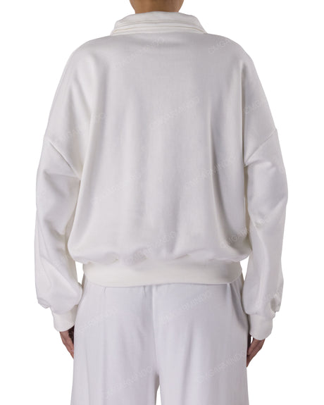 High Neck Multipanel Sweatshirt