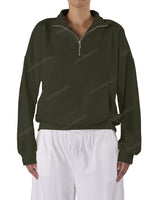 High Neck Multipanel Sweatshirt