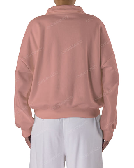 High Neck Multipanel Sweatshirt