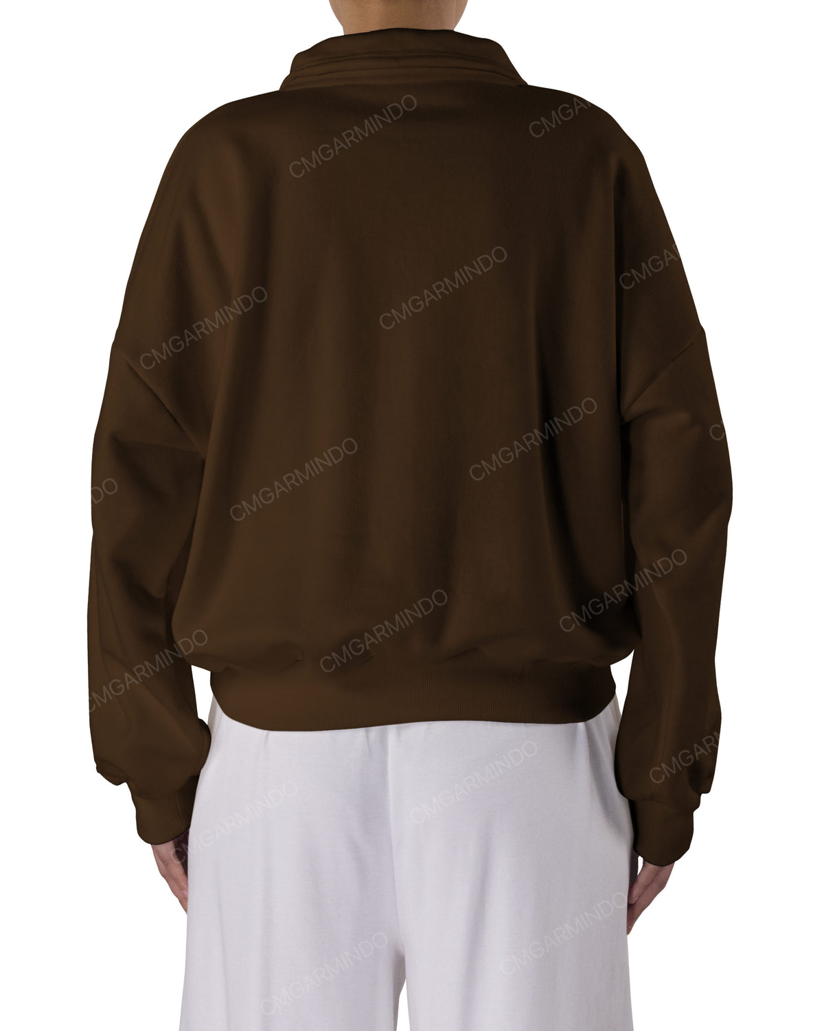 High Neck Multipanel Sweatshirt