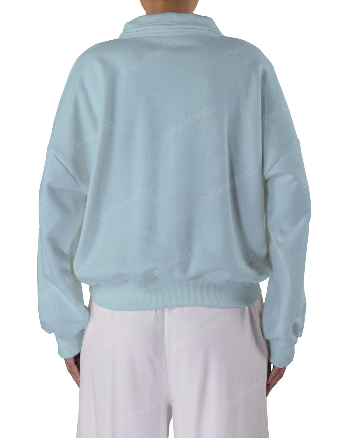High Neck Multipanel Sweatshirt