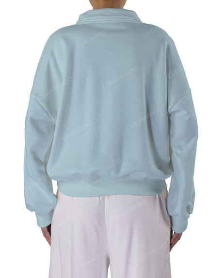 High Neck Multipanel Sweatshirt