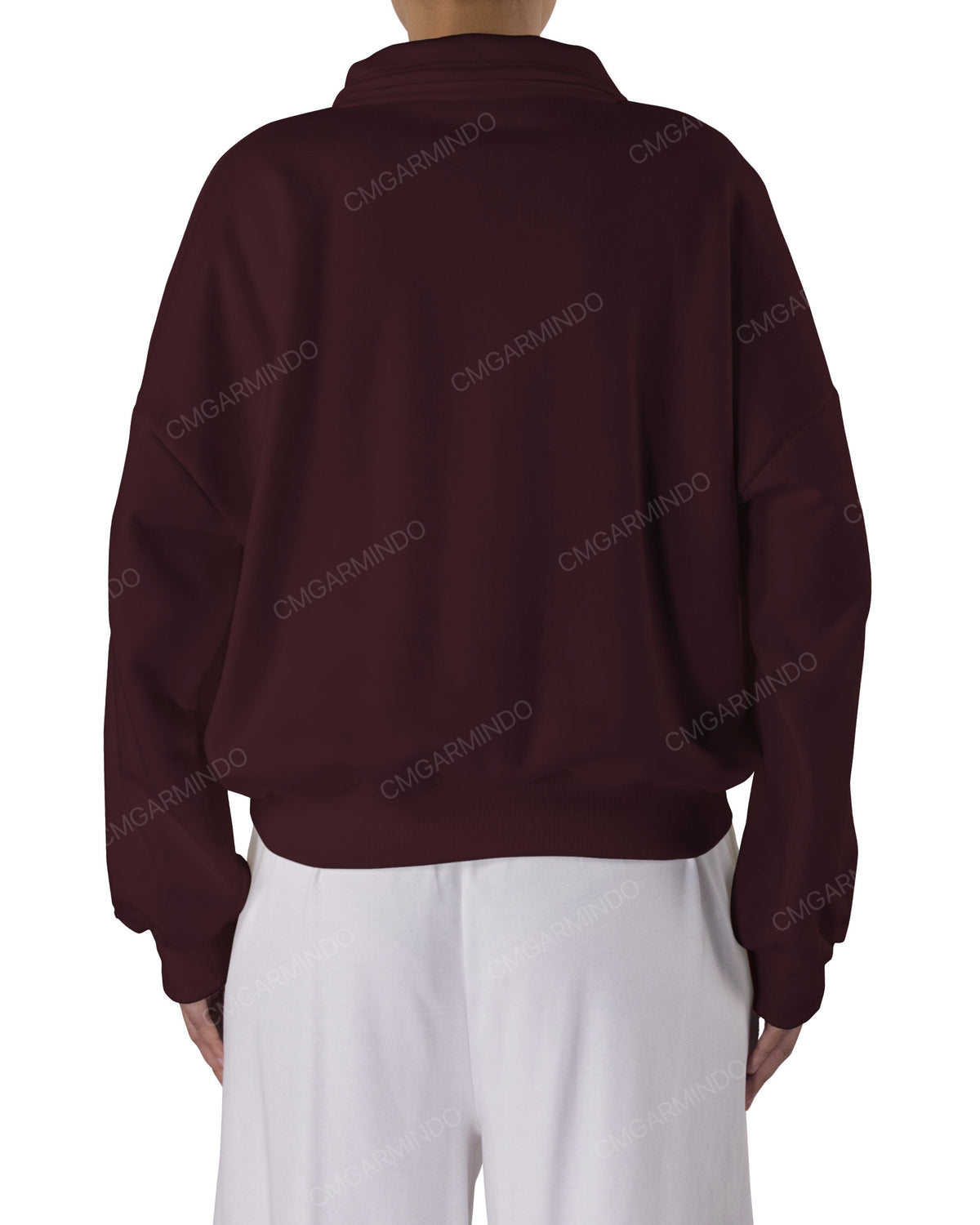 High Neck Multipanel Sweatshirt