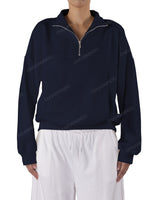 High Neck Multipanel Sweatshirt