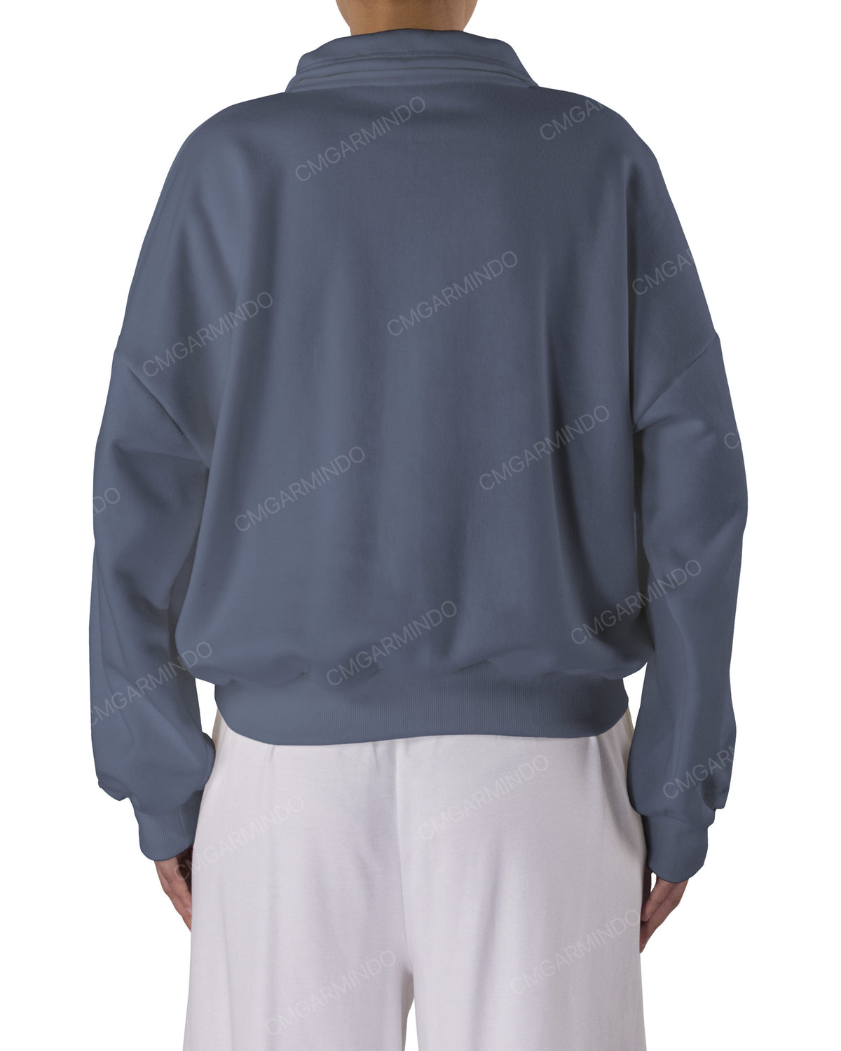 High Neck Multipanel Sweatshirt