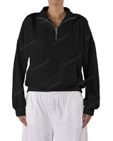 High Neck Multipanel Sweatshirt