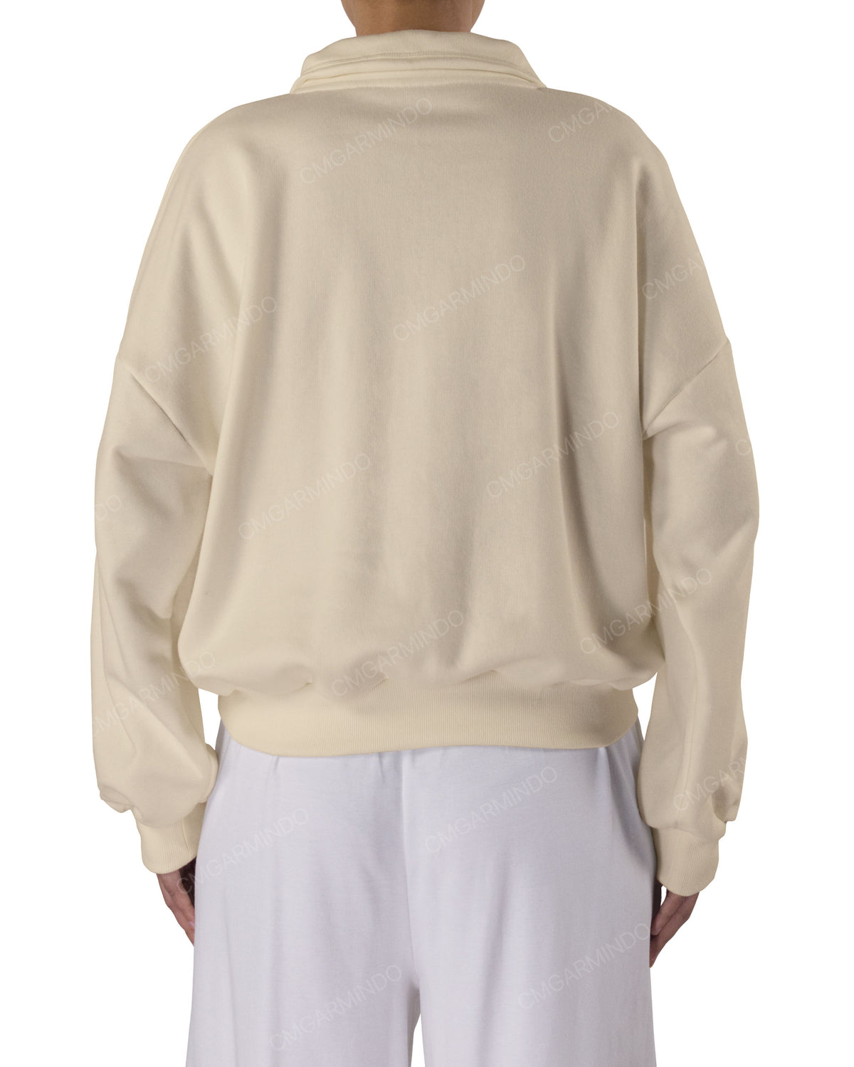 High Neck Multipanel Sweatshirt