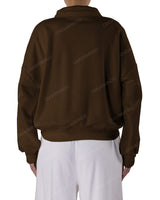 High Neck Multipanel Sweatshirt