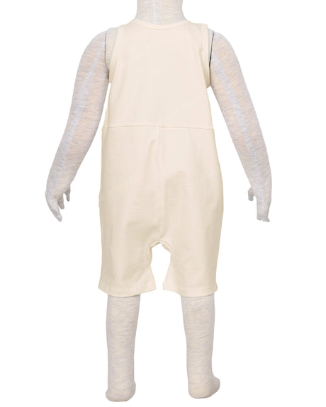Button Overall Romper