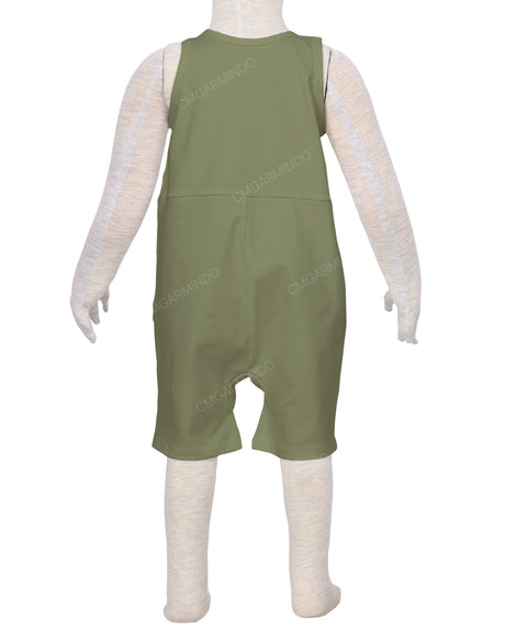 Button Overall Romper