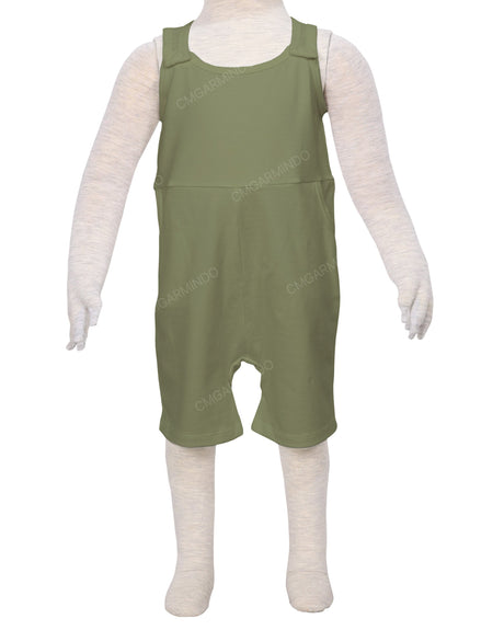 Button Overall Romper