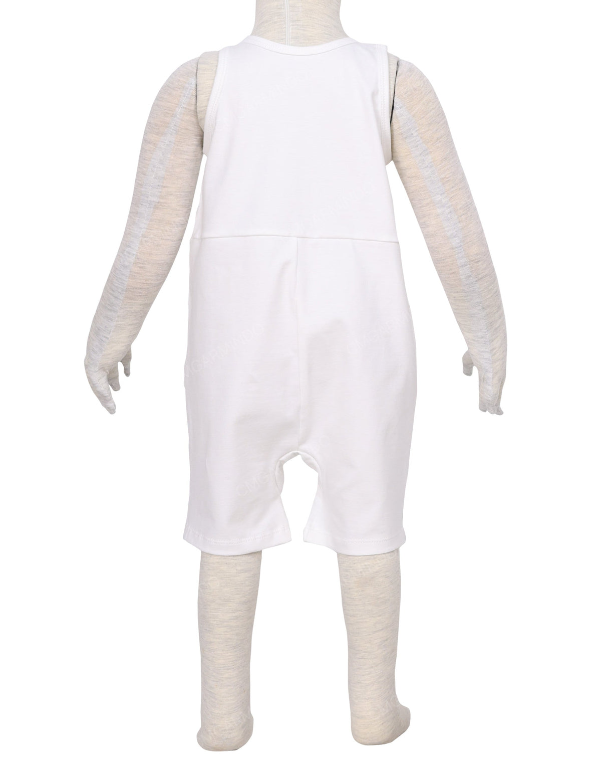 Button Overall Romper