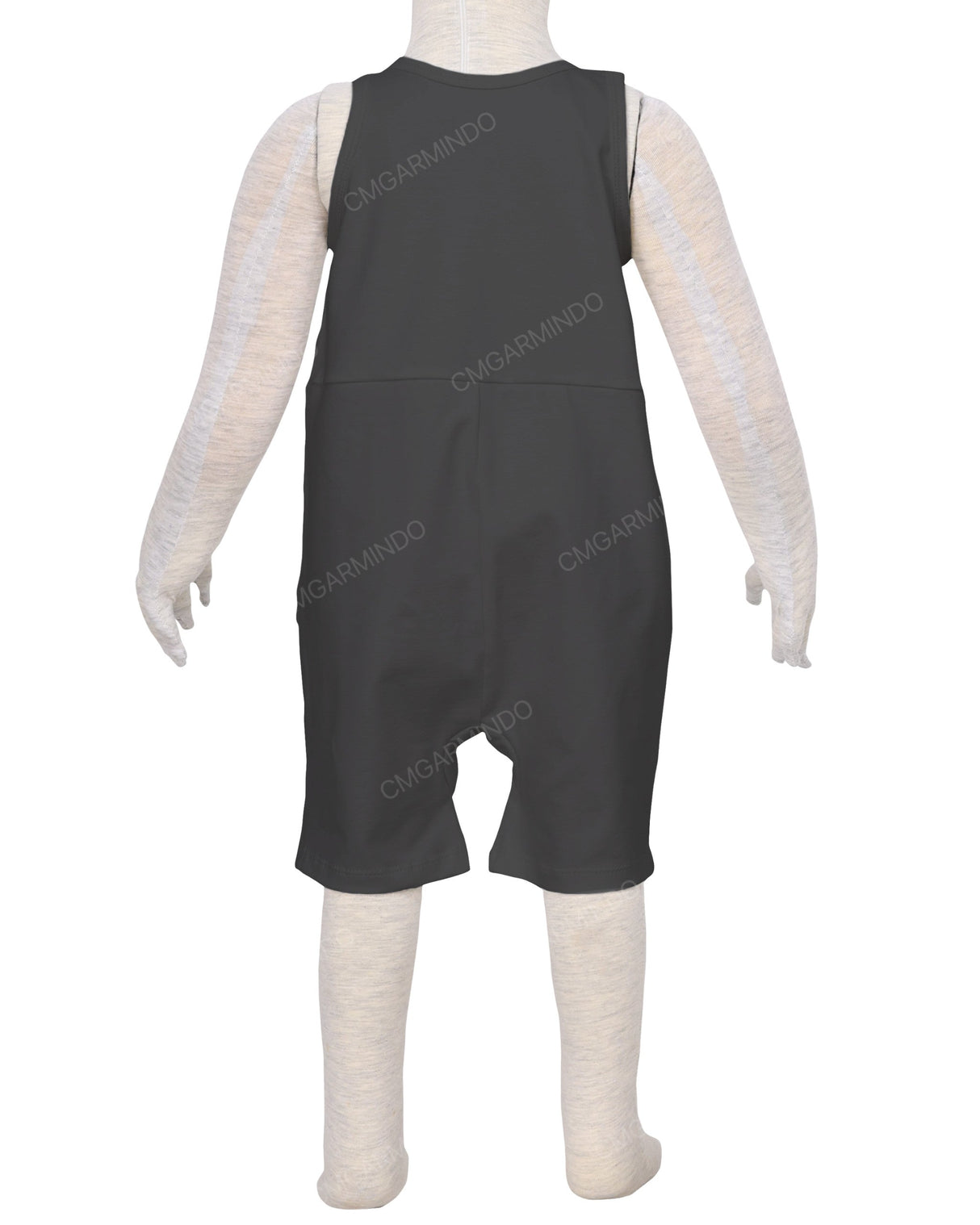 Button Overall Romper