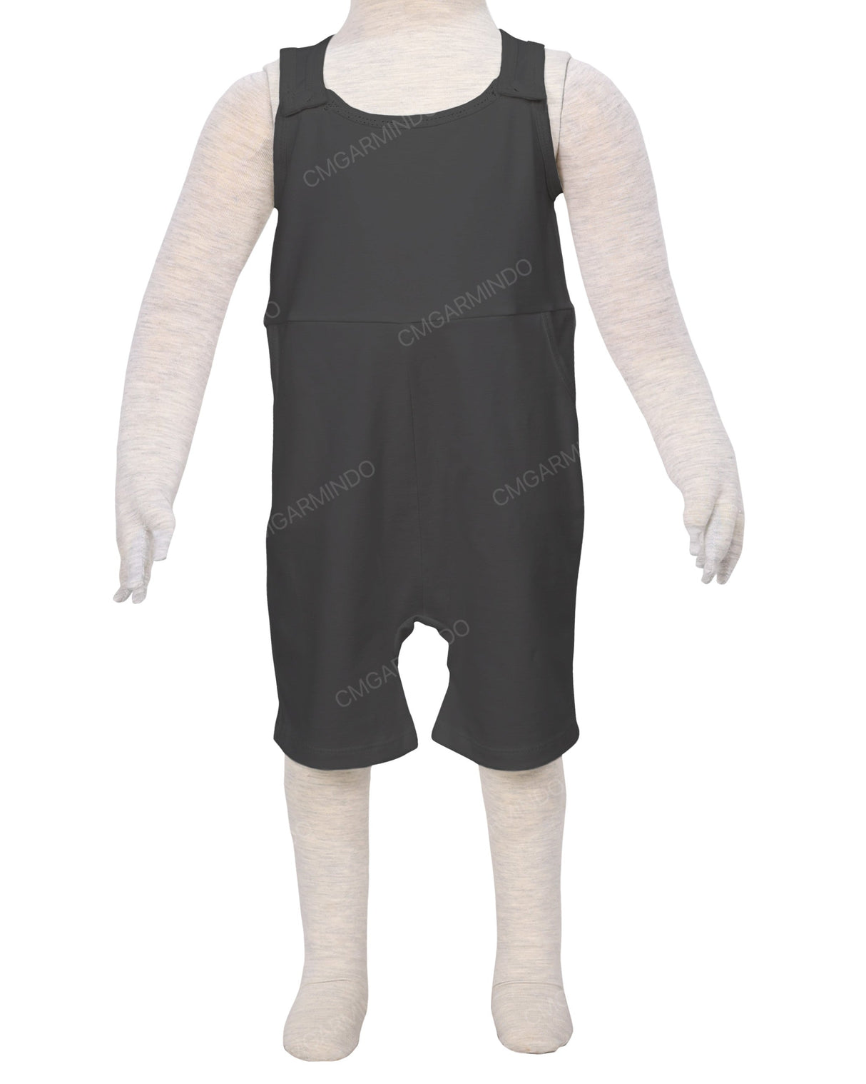 Button Overall Romper