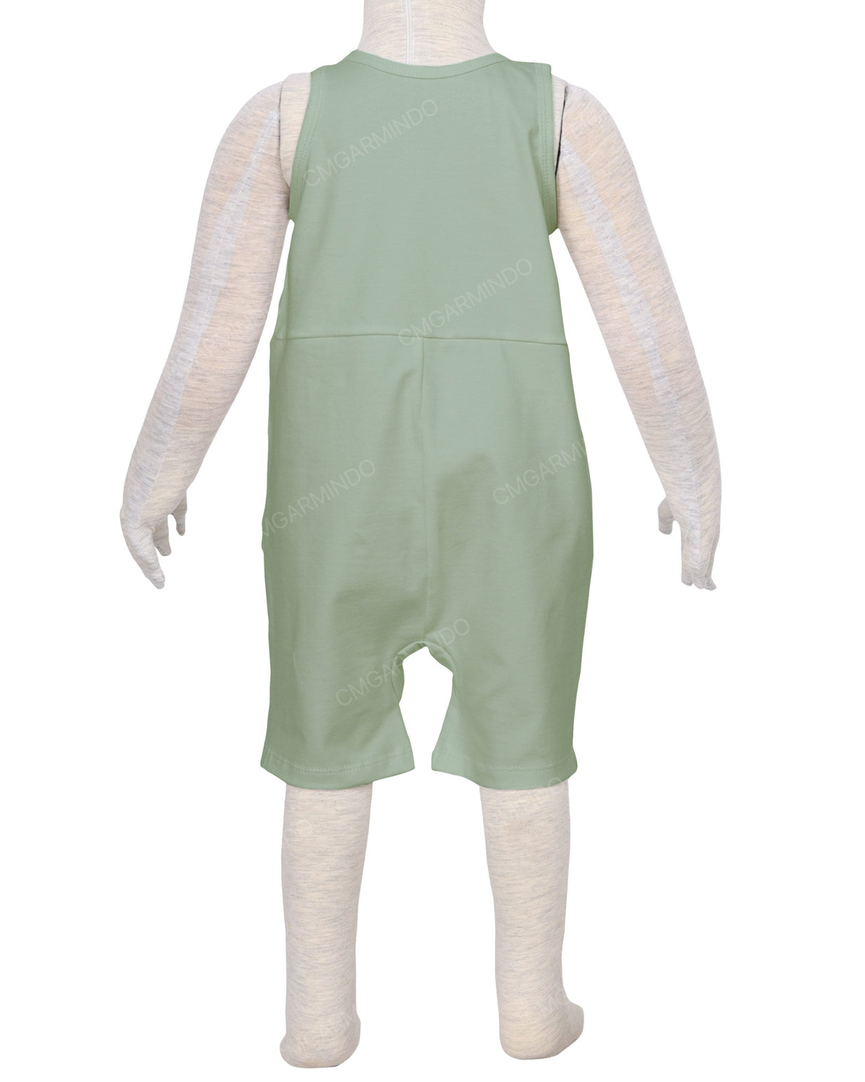 Button Overall Romper