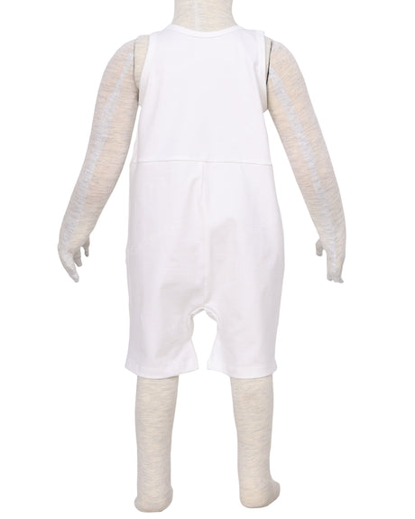 Button Overall Romper