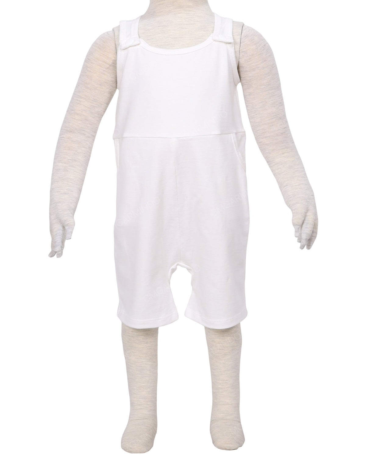 Button Overall Romper