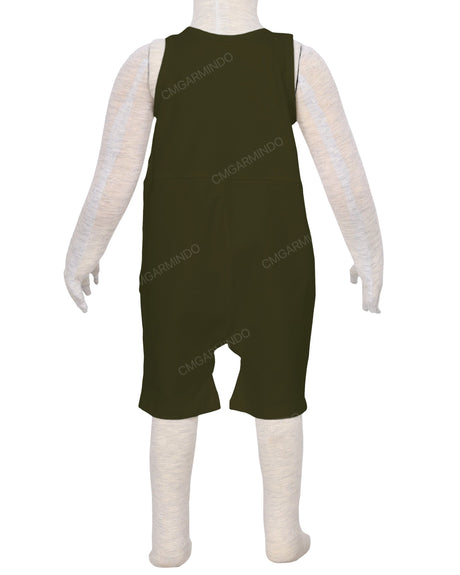 Button Overall Romper