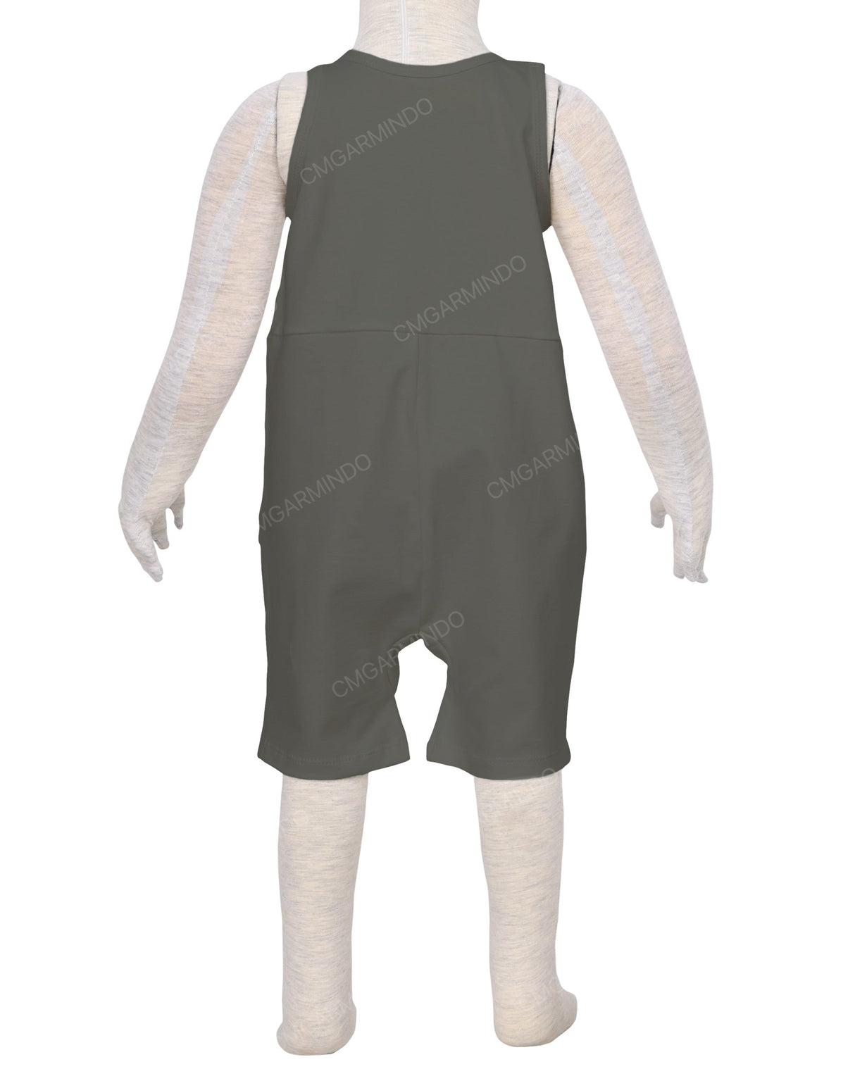 Button Overall Romper