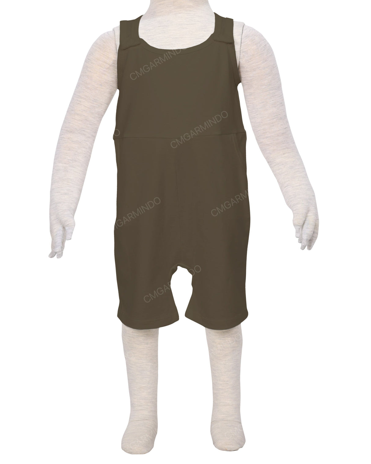 Button Overall Romper