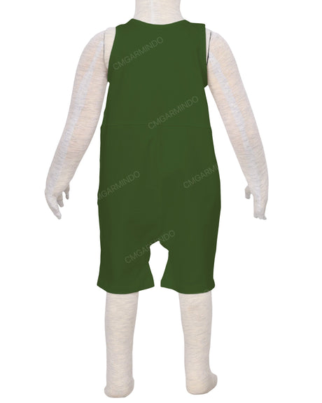 Button Overall Romper