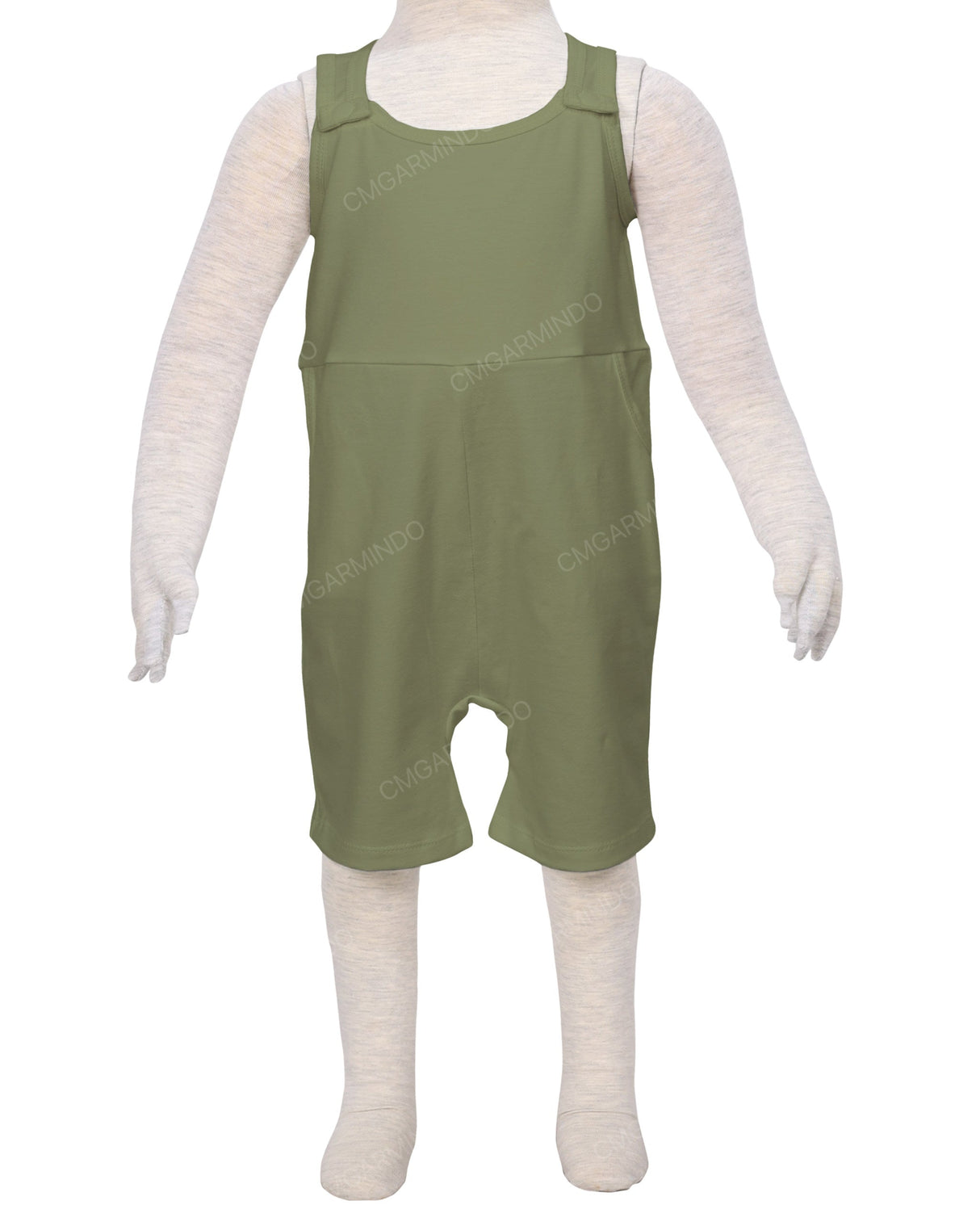 Button Overall Romper