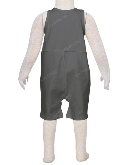 Button Overall Romper