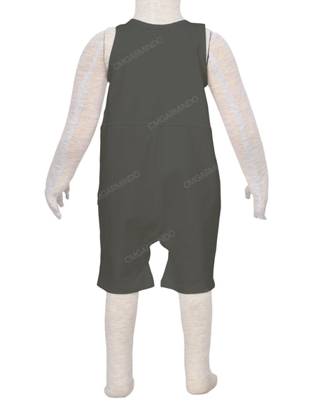 Button Overall Romper