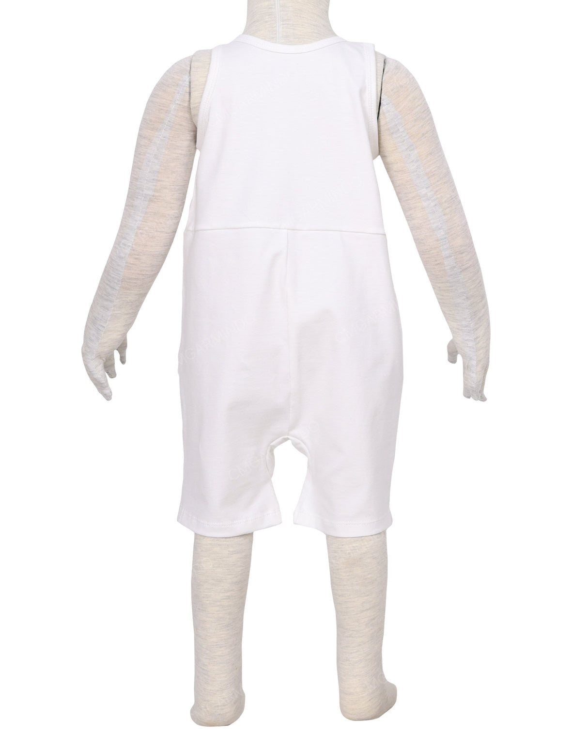 Button Overall Romper