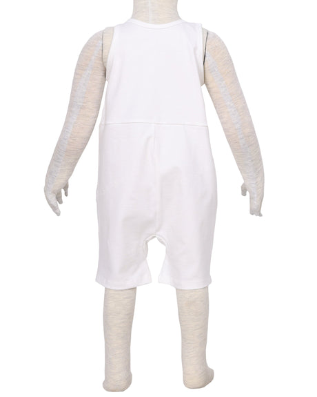 Button Overall Romper