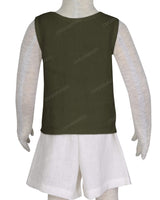 Button Shoulder Tank Top