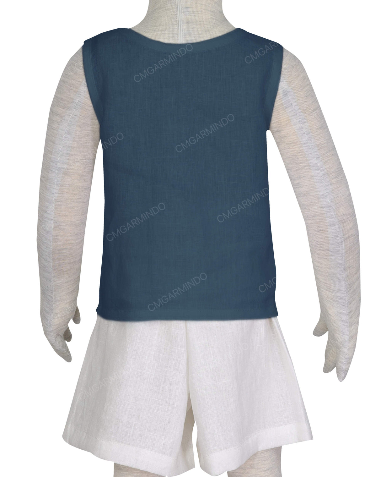 Button Shoulder Tank Top
