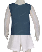 Button Shoulder Tank Top