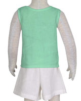 Button Shoulder Tank Top