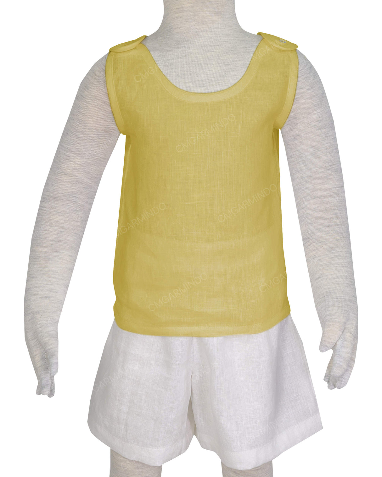 Button Shoulder Tank Top
