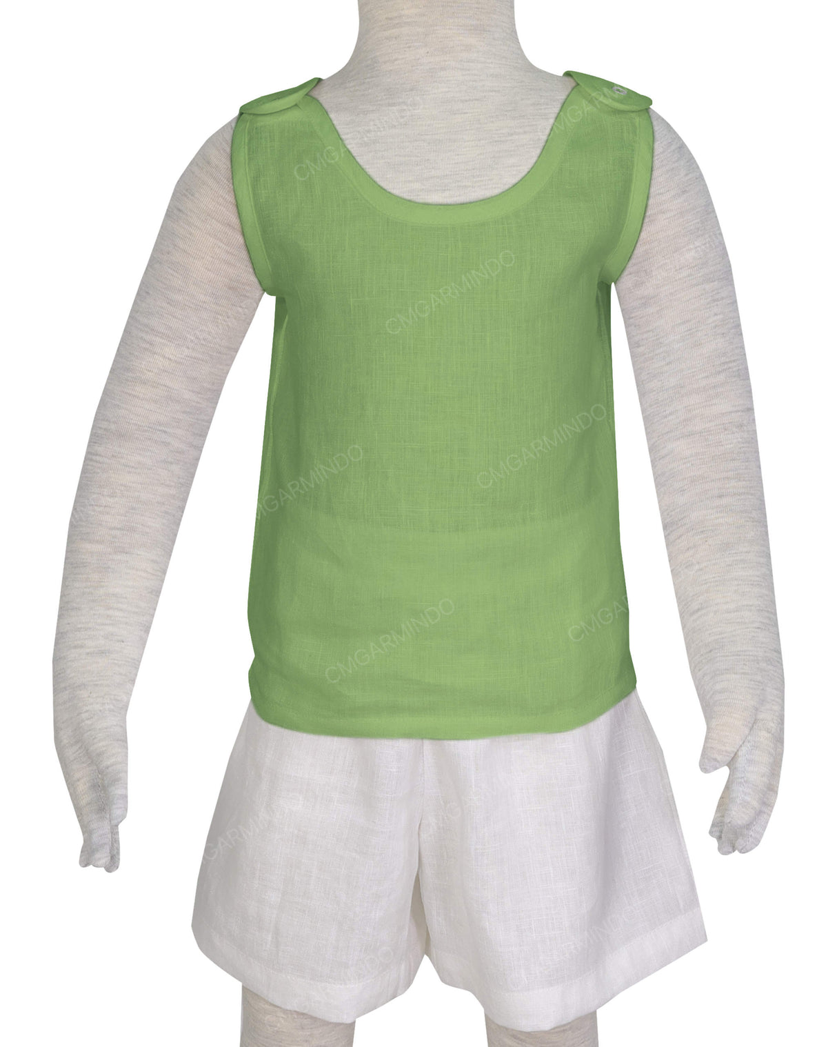 Button Shoulder Tank Top