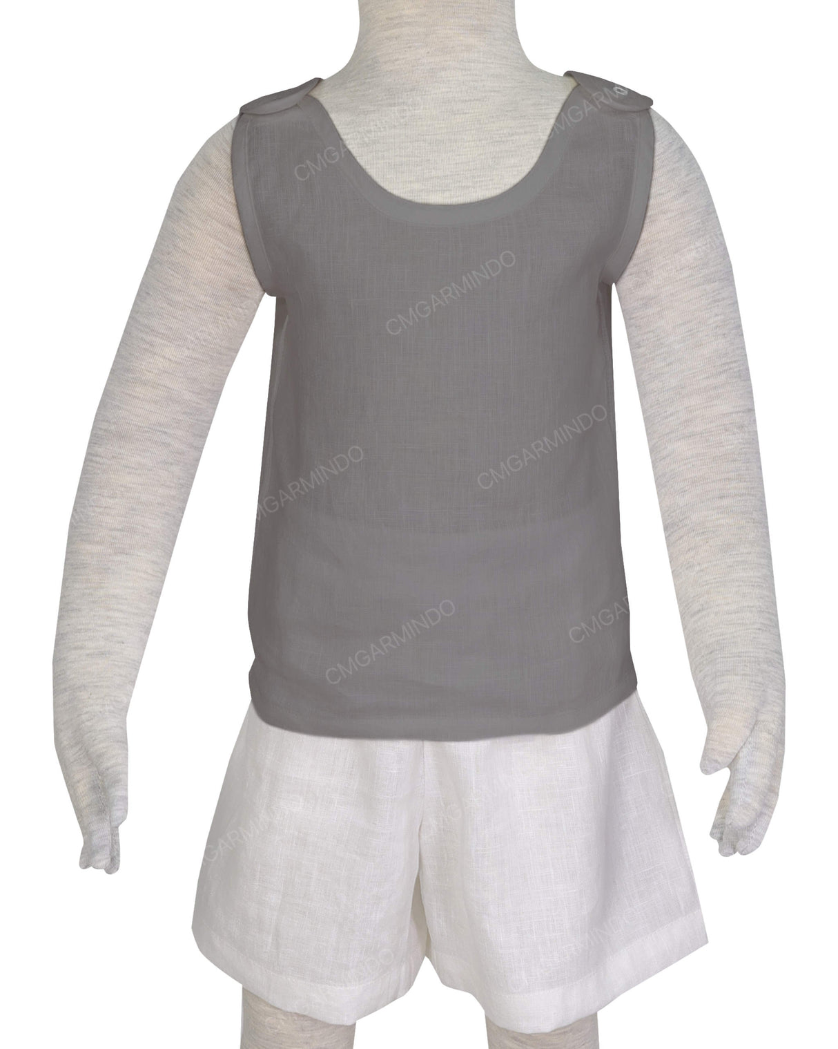Button Shoulder Tank Top