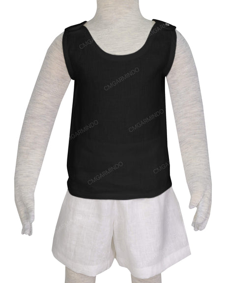 Button Shoulder Tank Top