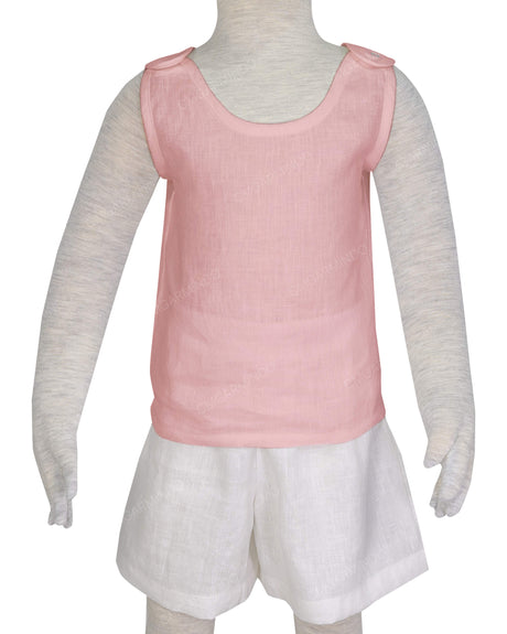 Button Shoulder Tank Top