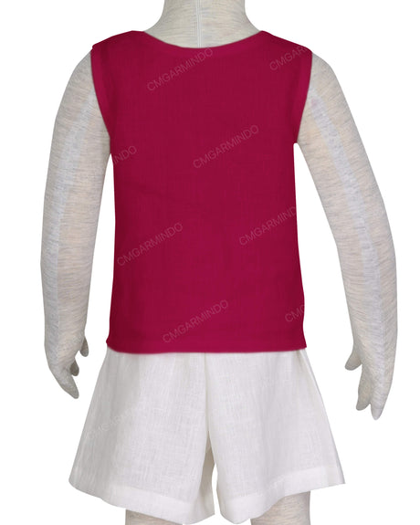 Button Shoulder Tank Top
