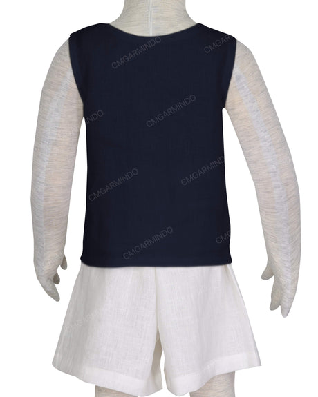 Button Shoulder Tank Top
