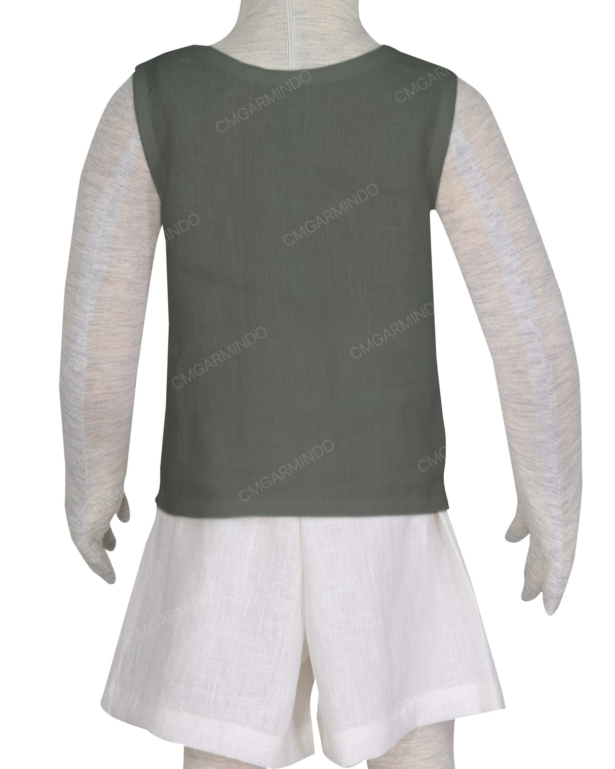 Button Shoulder Tank Top