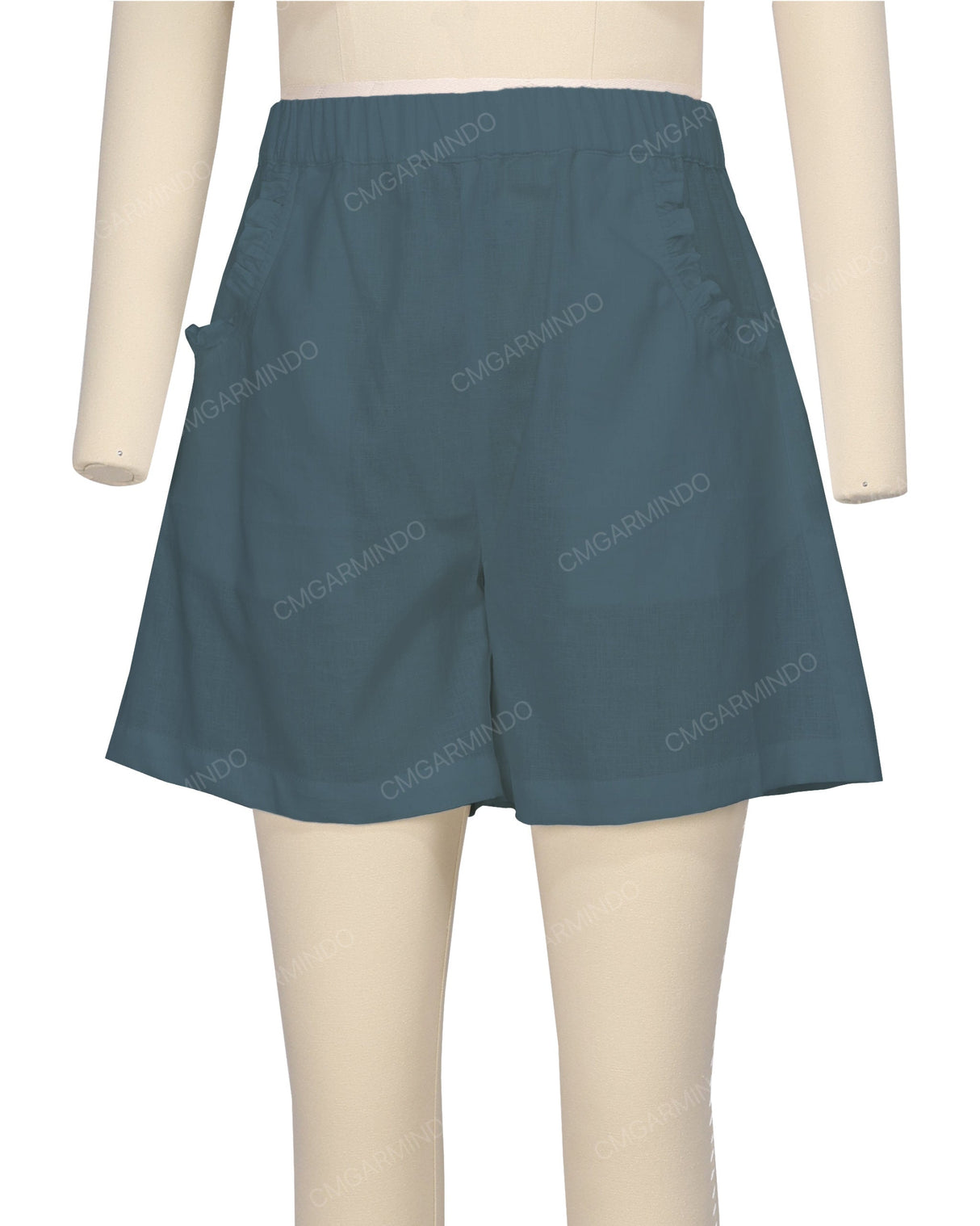 Ruffle Pocket Shorts
