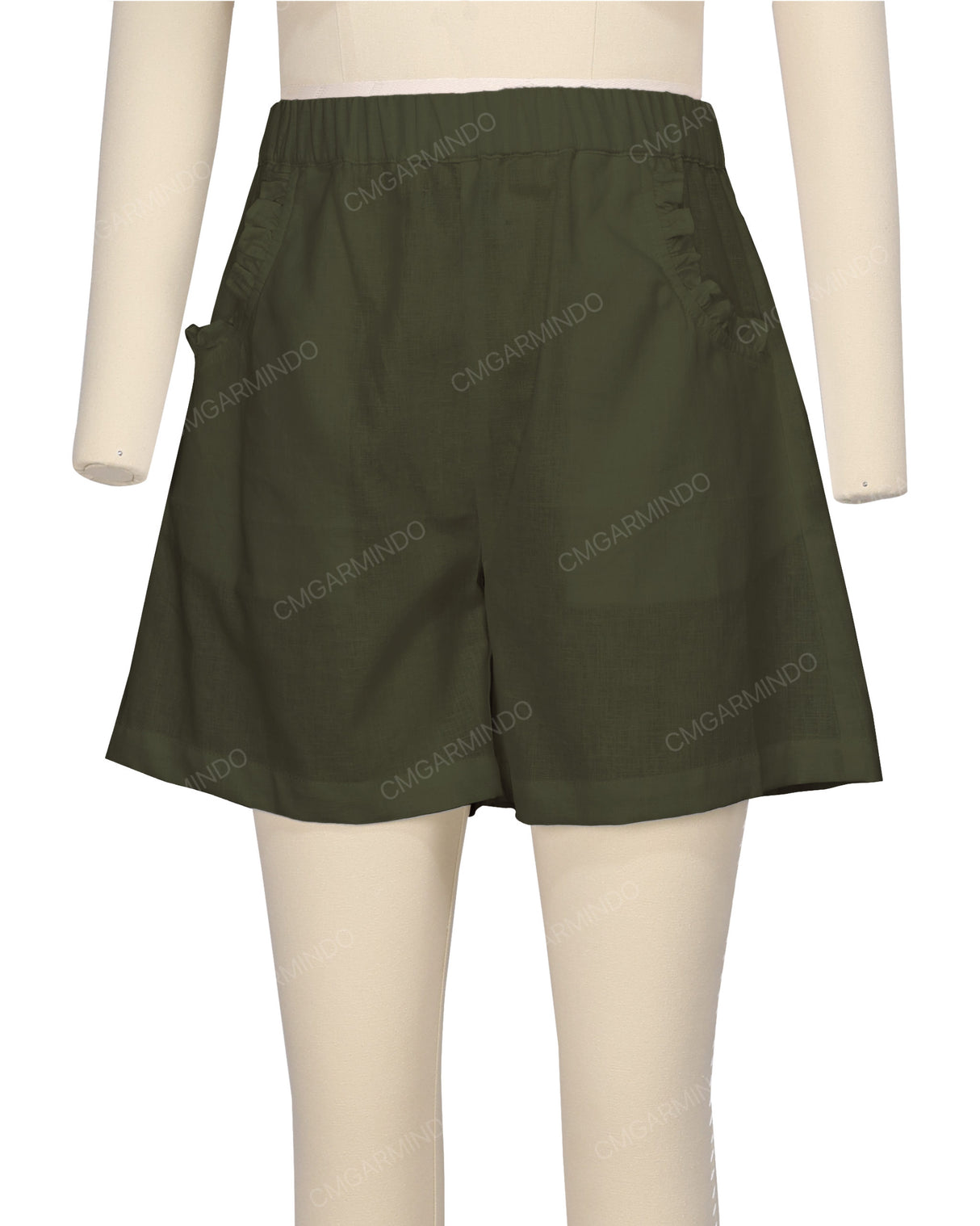 Ruffle Pocket Shorts
